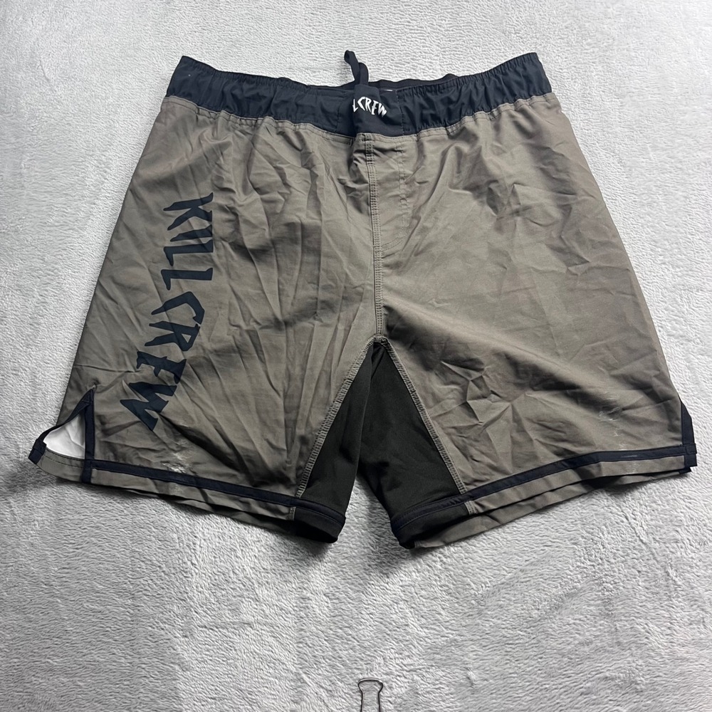 Kill Crew Poda Series Porra Vol 1 Gym Shorts Men XL Olive Green Black MMA Combat